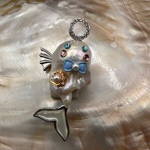 Mermaid "Monster" Pearl Pendant